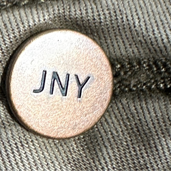 Jones New York Lexington Straight jeans, size 14, tan, stretch, office, date - Picture 6 of 12